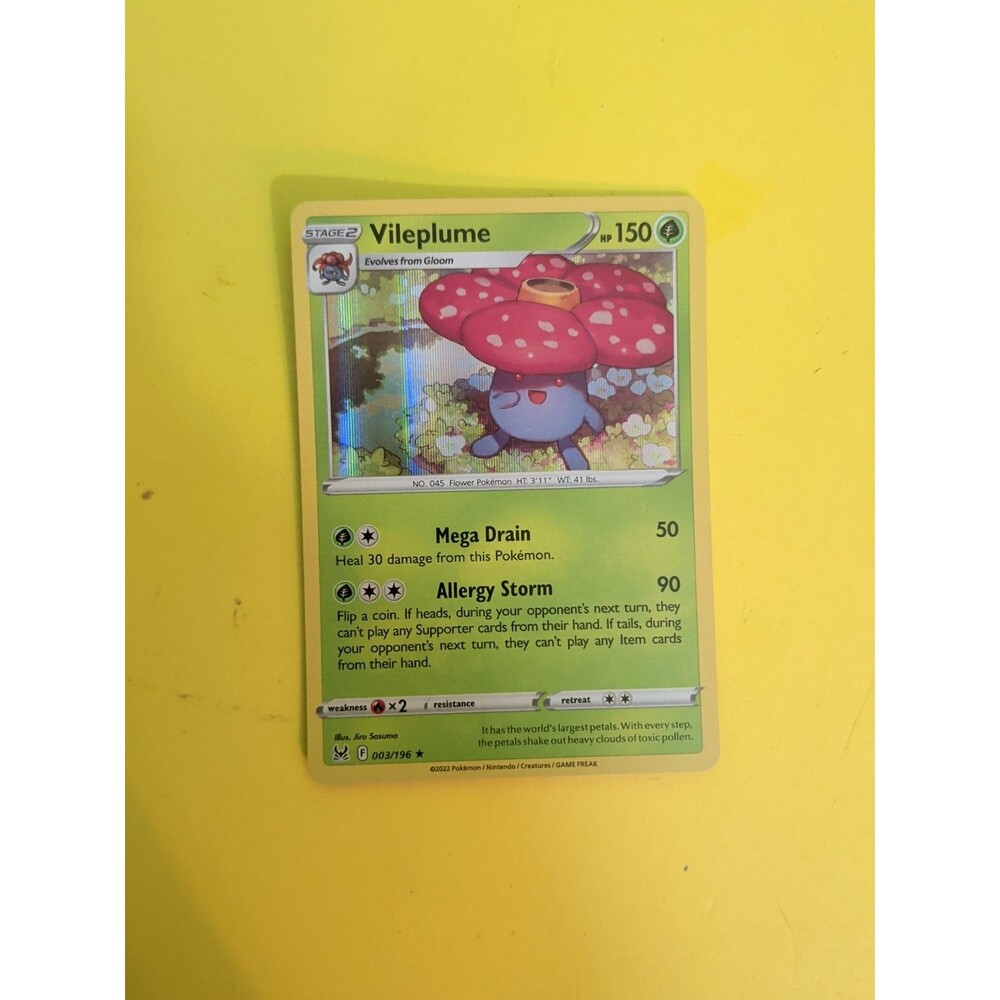 VILEPLUME 003/196 HOLO RARE LOST ORIGIN POKEMON NM